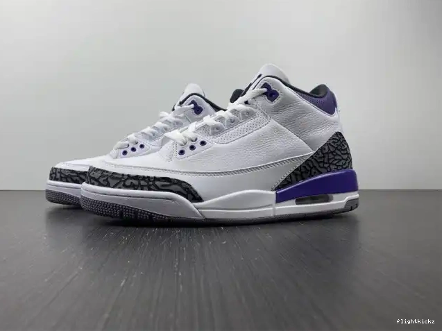 CT8532-105 'Dark Retro Air Jordan 3 Iris' 0518